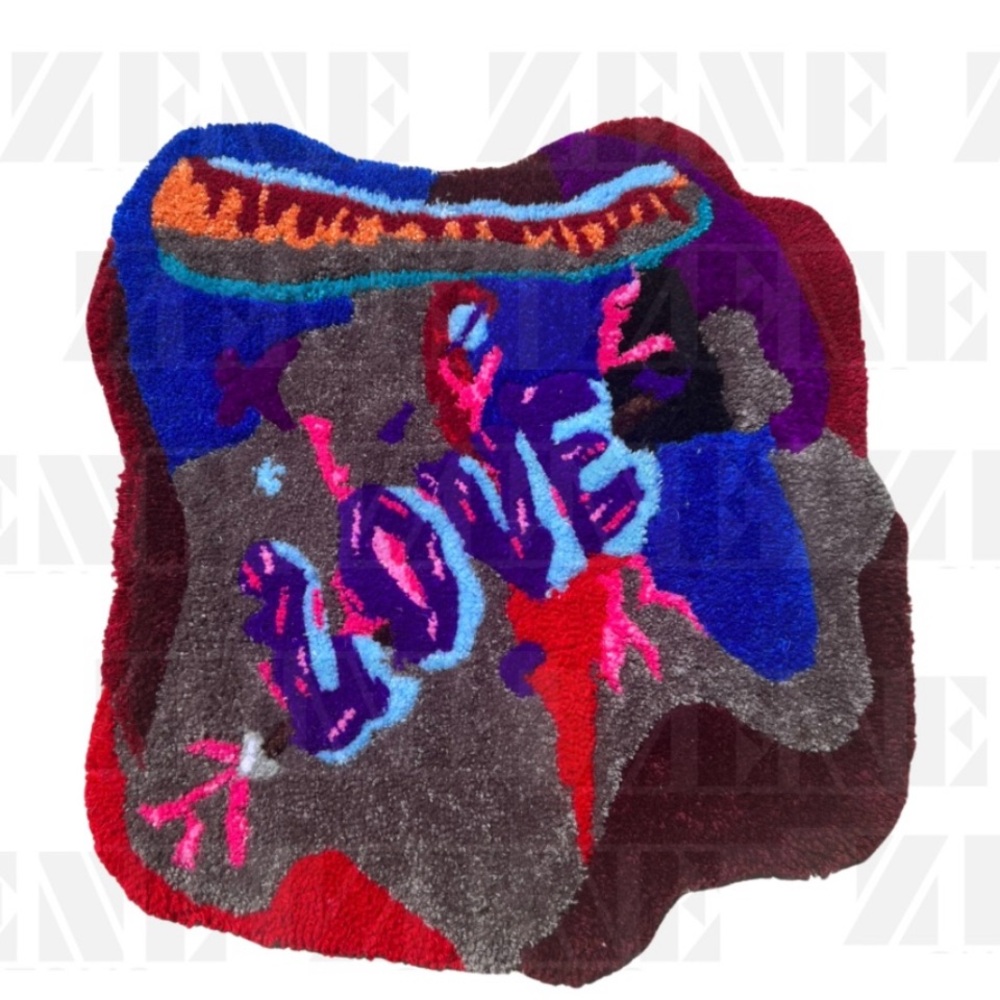 1of1 hand-tufted “Cupid love” rug